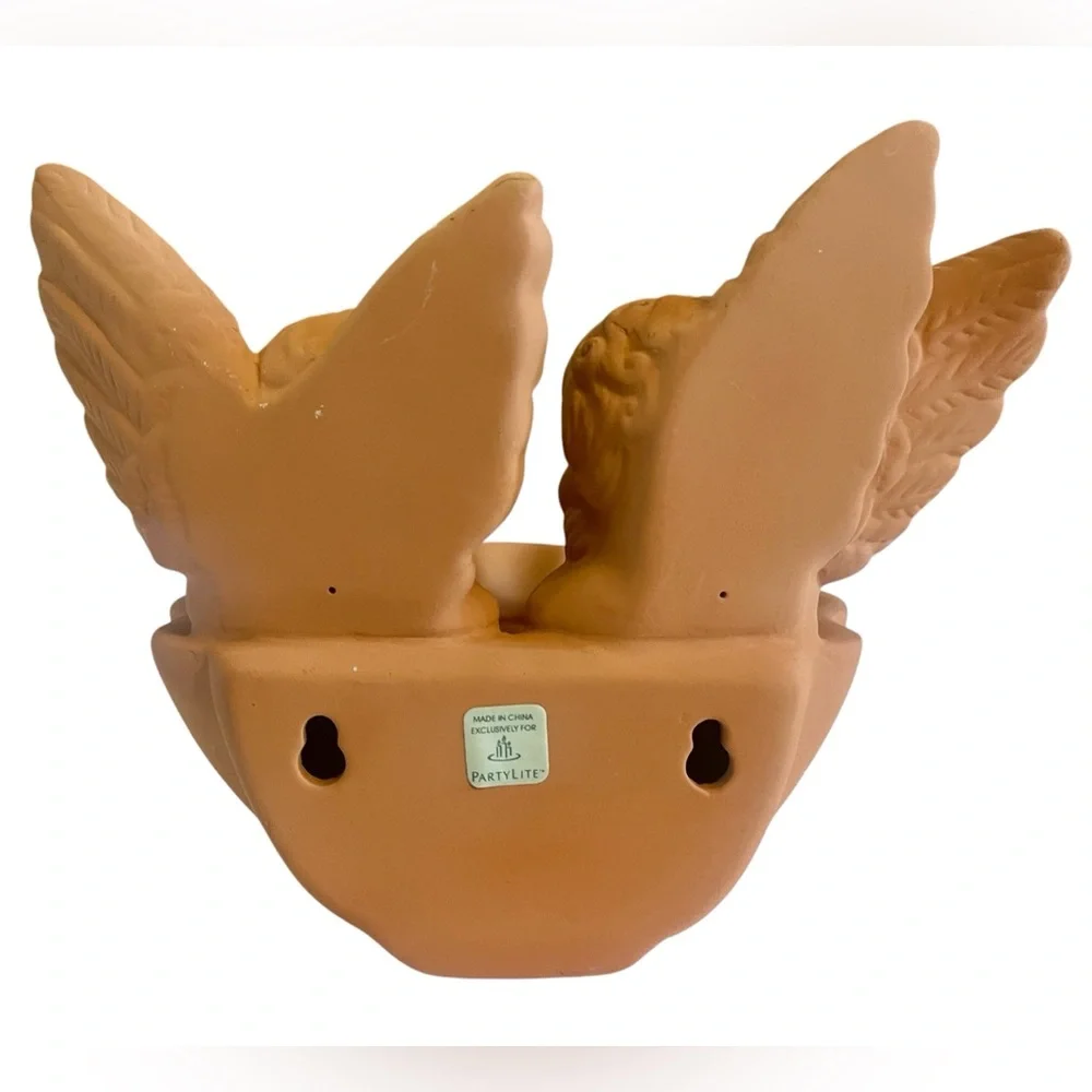PartyLite Angel Candle Holder - Terracotta